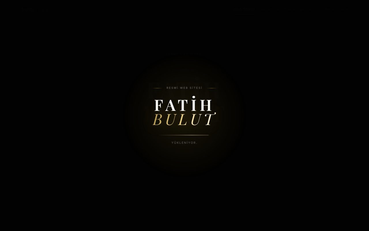 Fatih Bulut resmi sitesi